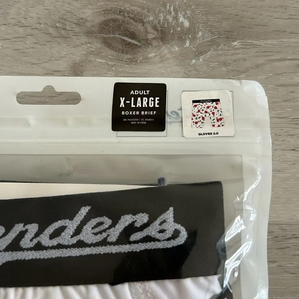 Contender‎ Gloves 2.0 Boxer Briefs white XL NWT IN PACKAGE